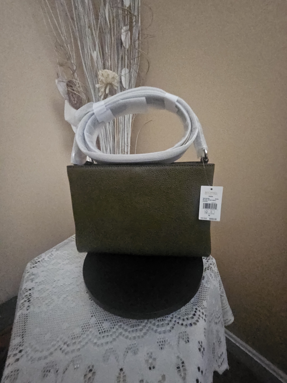 💞❣️"Womens Michael Kors Dark Olive Green Leather Crossbody Bag - NWT💓❣️ - Picture 3 of 12